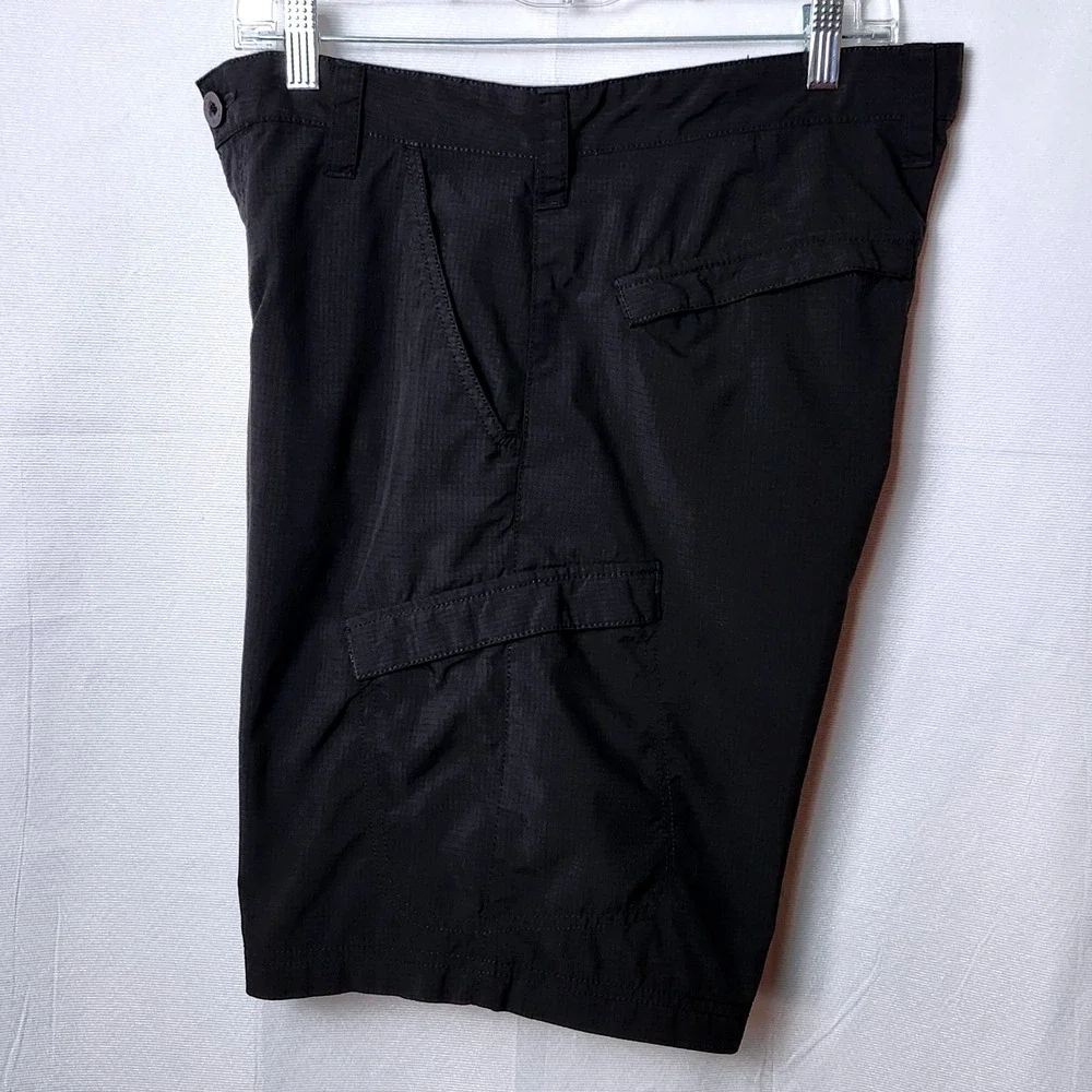 REALTREE NYLON HYBRID‎ FISHING CARGO SHORTS MENS 34 BLACK